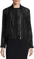Thumbnail for your product : Markus Lupfer Cityscape Fil Coupe Sonja Bomber Jacket, Black
