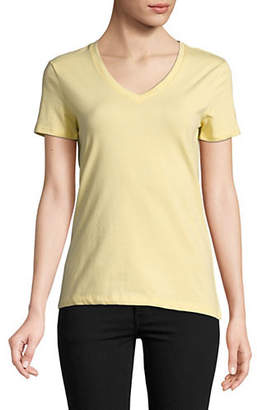 Lord & Taylor Classic V-Neck Tee