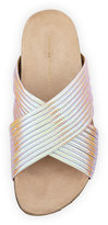 Thumbnail for your product : Loeffler Randall Petra Iridescent Sandal Slide, Pearl