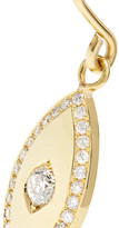 Thumbnail for your product : Jennifer Meyer Evil Eye 18-karat Gold Diamond Earrings