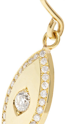Jennifer Meyer Evil Eye 18-karat Gold Diamond Earrings