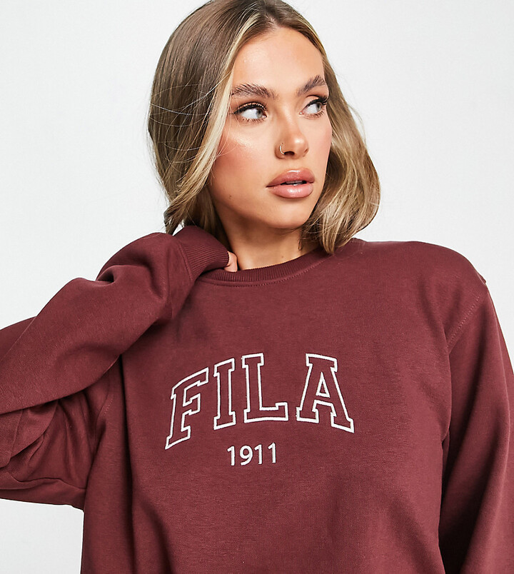 Opmærksomhed Bonus I navnet Fila Varsity unisex sweatshirt in red - ShopStyle