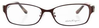 Ferragamo Embellished Logo Eyeglasses w/ Tags bronze Embellished Logo Eyeglasses w/ Tags