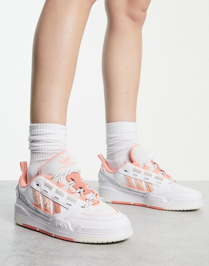 adidas ADI 2000 sneakers in white and pink - ShopStyle