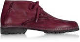 Thumbnail for your product : Pakerson Burgundy Handmade Italian Leather Ankle Boots