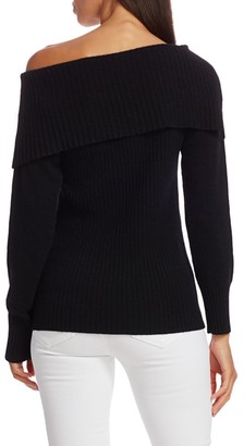 Saks Fifth Avenue COLLECTION Off-The-Shoulder Cashmere Sweater