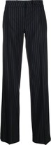 Pinstriped Low-Rise Trousers 