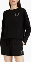 Thumbnail for your product : DKNY Sleepwear Appliquéd cotton-blend jersey pajama set