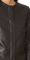 Thumbnail for your product : Vince Zip Front Leather Jacket
