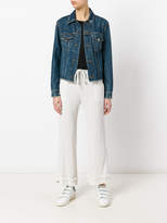 Thumbnail for your product : Raquel Allegra crepe drawstring waist cropped pants
