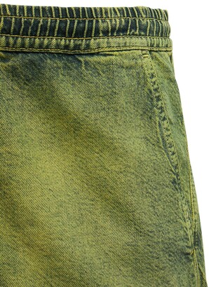 Marni Marble Dyed Cotton Denim Shorts