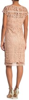 Thumbnail for your product : Marina Lace Cap Sleeve Dress