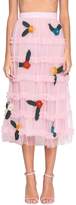 Thumbnail for your product : Au Jour Le Jour Tulle Ruffled Skirt
