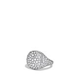 Thumbnail for your product : David Yurman Pavé; Pinky Ring with Diamonds in White Gold