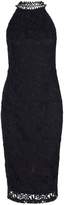 Thumbnail for your product : boohoo Premium Lace High Neck Midi Dress