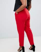 Thumbnail for your product : ASOS Curve DESIGN Curve high waist tapered pants