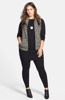 Thumbnail for your product : Eileen Fisher Bateau Neck Long Slim Jersey Top (Plus Size)