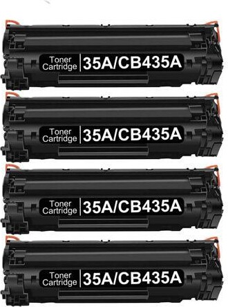 Ninestar Corporation 4 Pack New Toner Cartridge For HP 35A CB435A Compatible with HP LaserJet Pro P1002 P1003 P1004 P1005 P1006 P1009