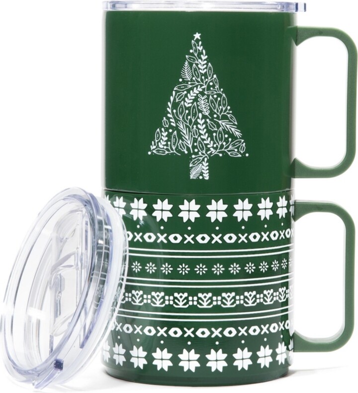 Cambridge Silversmiths Stackable Tree Insulated Coffee Mugs, Set of 2 ShopStyle