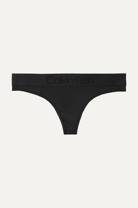 Calvin Klein Underwear Stretch-jersey Thong - Black