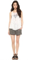Thumbnail for your product : Free People Crochet Mid Rise Shorts
