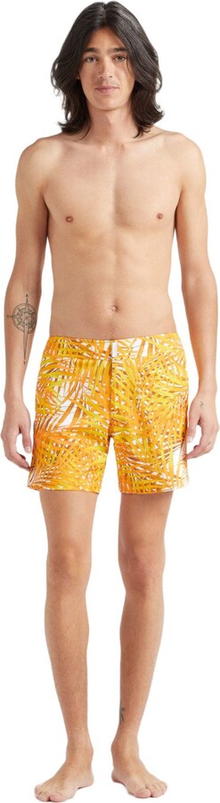 Vilebrequin Men's Palm Leaves Stretch Flat Belted Swim Shorts