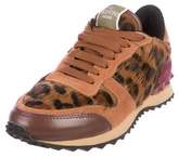 Thumbnail for your product : Valentino Rockrunner Ponyhair Sneakers
