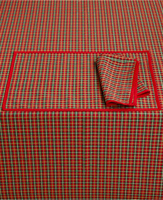 Lenox Holiday Nouveau Joyful 70" Round Tablecloth, Created for Macy's