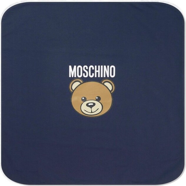 MOSCHINO BAMBINO Teddy Bear-Printed Square Blanket