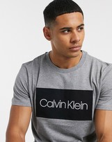 Thumbnail for your product : Calvin Klein flock logo t-shirt