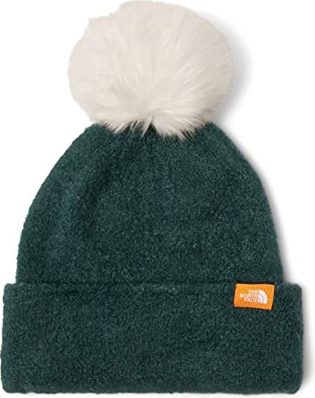 WOMEN FASHION Accessories Hat and cap Green discount 75% Green/Pink Single The North Face Striped cap with pompoms 