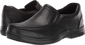 Dunham Battery Park Service Slip-On (Black) Men's Shoes