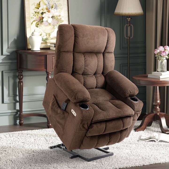 Thickly Cushioned Lift Chair Recliner for Elderly People with