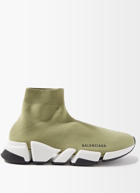 Balenciaga Speed 2.0 Recycled-knit Trainers - Khaki - ShopStyle Sneakers &  Athletic Shoes