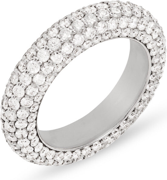 CARBON & HYDE Bombe Pave White Gold Ring