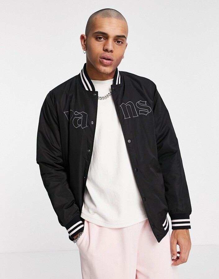 black jacket vans