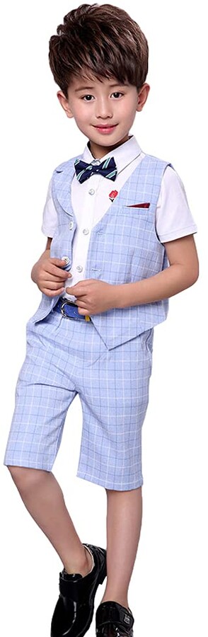 Dress Pants LOLANTA Piece Kids Waistcoat Suit, Boys Wedding