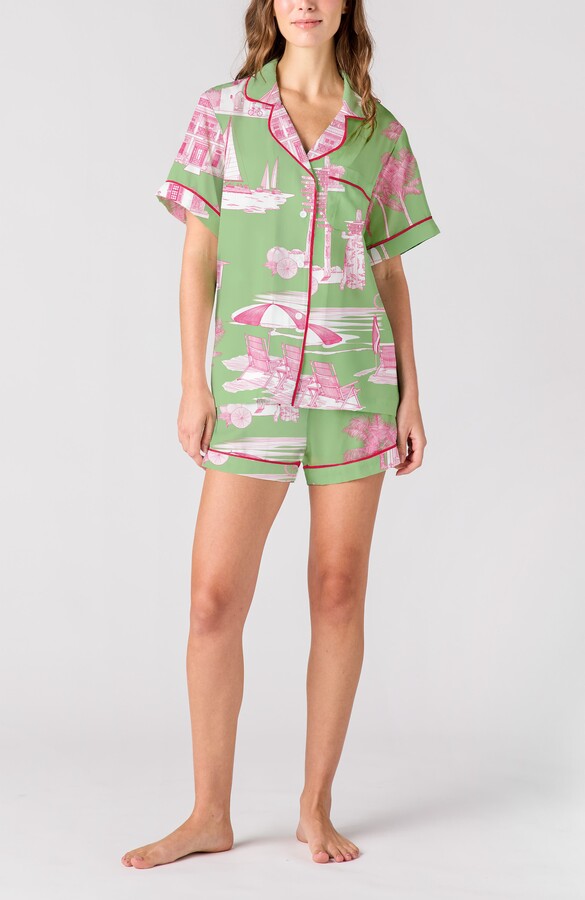 Katie Kime Florida Toile Shorts Set