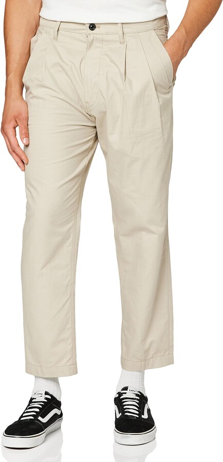 bronson pleated relaxed tapered chino