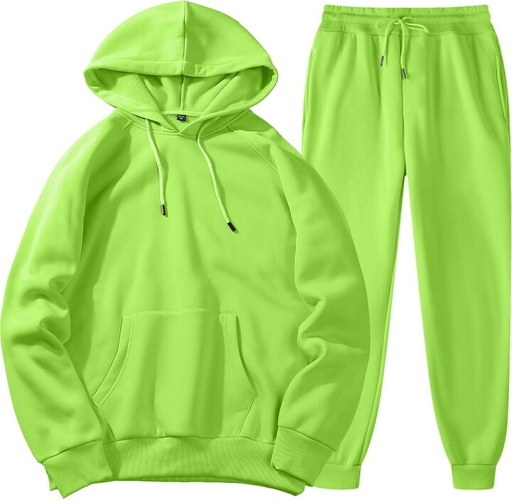 NJGRAE Mens Tracksuit Set Hoodie Top Jogging Bottoms Casual Full