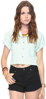 Thumbnail for your product : Forever 21 Slanted Pocket Shirt