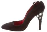 Thumbnail for your product : Cesare Paciotti Suede Embellished Pumps