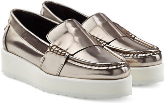 Pierre Hardy Patent Leather Platform Loafers