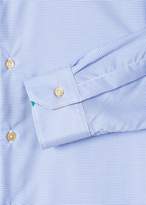 Thumbnail for your product : Paul Smith Men's Tailored-Fit Blue And White Gingham Cotton Shirt With Contrast Cuff Lining