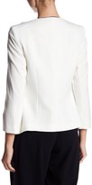 Thumbnail for your product : Nine West Contrast Piping Drape Neck Jacket