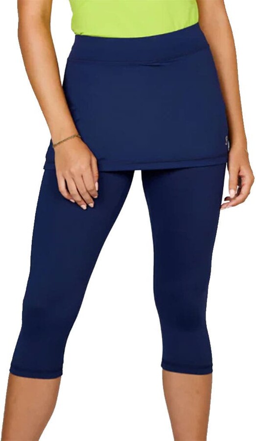 Sofibella UV Staples Abaza 13in Womens Tennis Skirt with Capri Leggings