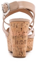 Thumbnail for your product : Ferragamo Persy Cork Wedge Sandals