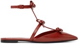 Thumbnail for your product : Valentino Garavani Red French Bow Cage Slippers