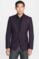 Thumbnail for your product : Versace Purple Twill Wool & Silk Sport Coat