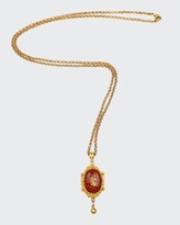 Thumbnail for your product : Ben-Amun Intaglio Pendant and Necklace, Gold/Red